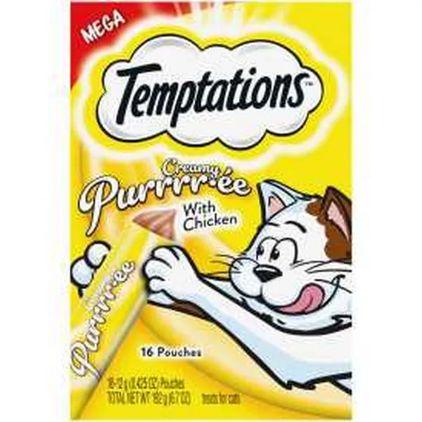 5/6.7 oz. Whiskas Temptations Creamy Chicken Purree - Treats